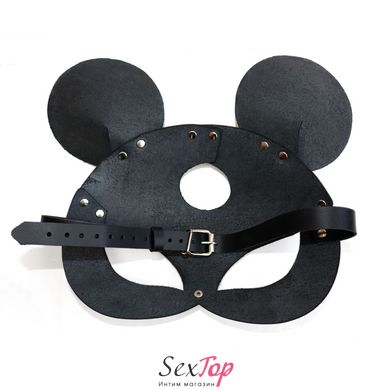 Кожаная маска зайки Art of Sex - Mouse Mask, цвет Черный SO9649 фото