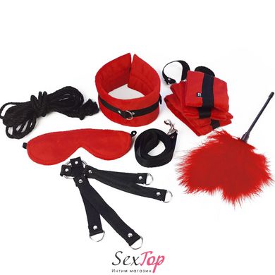 Набор БДСМ Art of Sex - Soft Touch BDSM Set, 9 предметов, Красный SO6599 фото