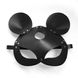 Кожаная маска зайки Art of Sex - Mouse Mask, цвет Черный SO9649 фото 3