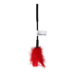 Метелочка-щекоталка Sex And Mischief - Feather Ticklers 7 inch Red, натуральные перья и пух SO2185 фото