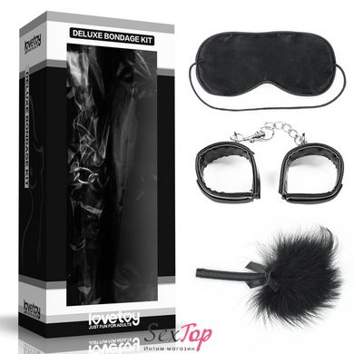 Набор для сексуальных бдсм игр Deluxe Bondage Kit (маска, наручники, тиклер) IXI40369 фото