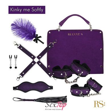 Подарунковий набір для BDSM RIANNE S — Kinky Me Softly Purple: 8 предметів для задоволення SO3865 фото