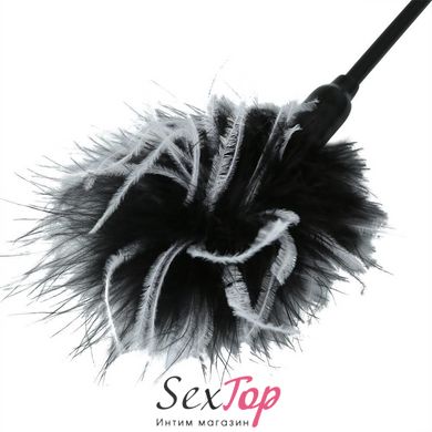 Метелочка 2-в-1 Sex And Mischief - Whip & Tickle Blck/White (щекоталка и шлепалка) SO2188 фото