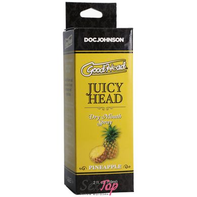 Зволожувальний спрей оральний Doc Johnson GoodHead – Juicy Head Dry Mouth Spray – Pineapple 59мл SO6066 фото