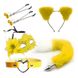 Набор для сексуальных игр Sexy Cat Ears Fox Tail Cosplay Sex Party Accessories Yellow IXI61581 фото 1