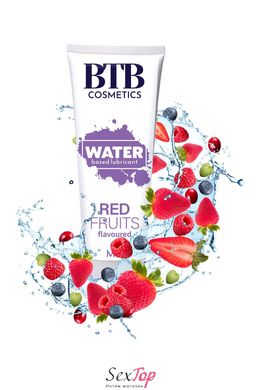 Змазка на водній основі BTB FLAVORED RED FRUITS з ароматом червоних фруктів (100 мл) SO7533 фото