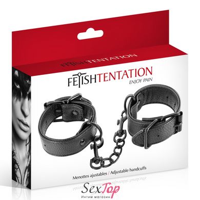 Наручники Fetish Tentation Adjustable Handcuffs, регулируемые, съемная цепочка с карабинами SO7679 фото
