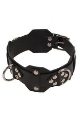 Нашийник VIP Leather Collar, black 280169 фото