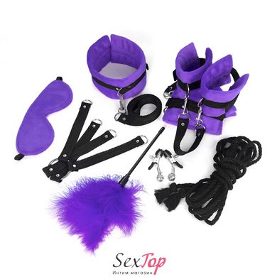 Набор БДСМ Art of Sex - Soft Touch BDSM Set, 9 предметов, Фиолетовый SO6600 фото