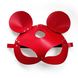 Кожаная маска зайки Art of Sex - Mouse Mask, цвет Красный SO9650 фото 3