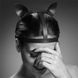 Маска кішечки Bijoux Indiscrets MAZE - Cat Ears Headpiece Black, екошкіра SO2684 фото 3