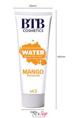 Смазка на водной основе BTB FLAVORED MANGO с ароматом манго (100 мл) SO7535 фото
