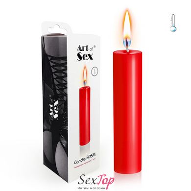 Красная свеча восковая Art of Sex size M 15 см низкотемпературная SO5957 фото