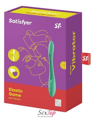 Универсальный гибкий вибратор для пар Satisfyer Elastic Game Light Green SO6127 фото