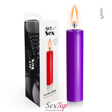 Фиолетовая свеча восковая Art of Sex size M 15 см низкотемпературная SO5958 фото