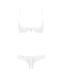 Эротический комплект с бюстгальтером-получашкой Obsessive Alabastra L/XL, белый, трусики с доступом SO7195 фото 5