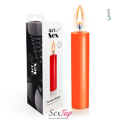 Оранжевая свеча восковая Art of Sex size M 15 см низкотемпературная SO5960 фото