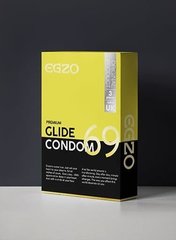 Презервативы в обильной смазке EGZO Glide (упаковка 3 шт) SO3060 фото