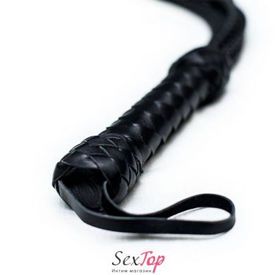 Флогер Кішка, 9 плетених хвостів по 50 см, колір чорний SO5187 фото