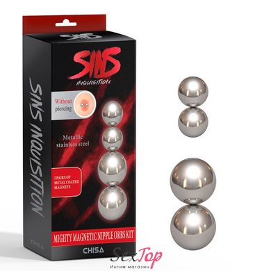 Набор могучих магнитных шаров для сосков Sins Inquisition IXI60607 фото
