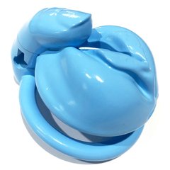 Пластиковый пояс верности в виде вагины с пальцем Device Blue IXI61508 фото