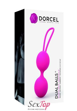 Вагинальные шарики Dorcel Dual Balls Magenta, диаметр 3,6см, вес 55гр SO2699 фото