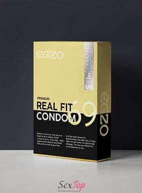 Плотнооблегающие презервативы EGZO Real fit (упаковка 3 шт) SO3061 фото