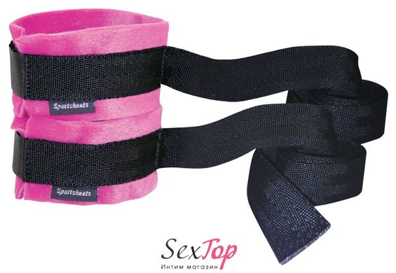 Наручники Sportsheets Kinky Pinky Cuffs тканевые, с лентами для фиксации SO1313 фото