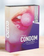 Оральний презерватив зі смаком морозива EGZO Ice Cream (упаковка 3 шт) SO2837 фото