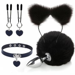 Черный нежный бдсм комплект Fur Sexy Kit IXI61978 фото