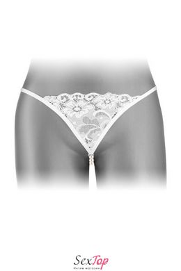 Трусики-стринги с жемчужной ниткой Fashion Secret VENUSINA White SO2249 фото