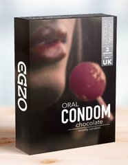 Оральний презерватив зі смаком шоколаду EGZO Chocolate (упаковка 3 шт) SO2838 фото