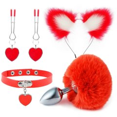 Красный нежный бдсм комплект Fur Sexy Kit IXI61977 фото