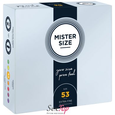 Презервативи Mister Size - pure feel - 53 (36 condoms), товщина 0,05 мм SO8051 фото