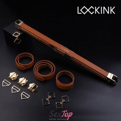 Набор из ошейника и манжет Adjustable Spreader Bar Lockink IXI61309 фото
