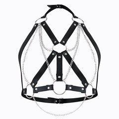 Портупея жіноча Art of Sex - Aiden Leather harness, Чорна XS-M SO8396 фото