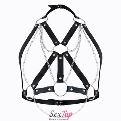 Женская портупея Art of Sex - Aiden Leather harness, Черная XS-M SO8396 фото