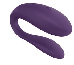 Недорогой вибратор для пар We-Vibe Unite Purple, однокнопочный пульт ДУ SO6936 фото
