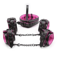 Набор для бондажа черно-розовый Black and Fuchsia Bondage Kit 3 Pieces IXI61236 фото