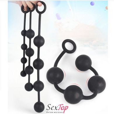 Гігантські анальні кульки Silicone Anal Pull Ball Plug Small IXI58516 фото