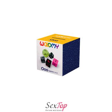 Набір кубиків Wooomy Ooo 5 Dice Set (EN): місця та пози для сексу, інтимні дії та частини тіла SO7403 фото