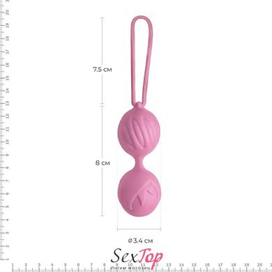 Вагінальні кульки Adrien Lastic Geisha Lastic Balls Mini Pink (S), діаметр 3,4 см, маса 85 г AD40431 фото