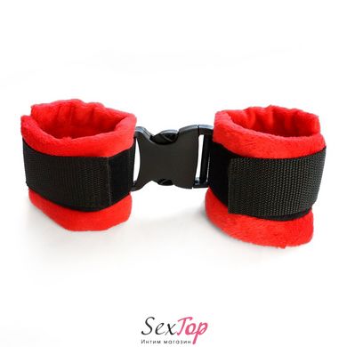 Наручники Art of Sex - Handcuffs Soft Touch Красные SO8497 фото