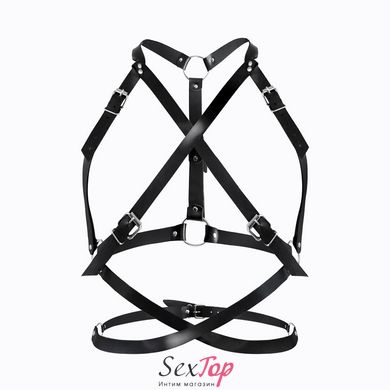 Женская портупея Art of Sex - Agnessa Leather harness, Черный L-2XL SO8399 фото