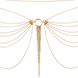 Ланцюжок на трусики або ліф Bijoux Indiscrets MAGNIFIQUE Waist Chain - Gold, прикраса на тіло SO2660 фото 2