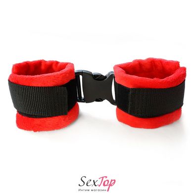 Поножи Art of Sex Ankle Cuffs - Soft Touch Красные SO8498 фото
