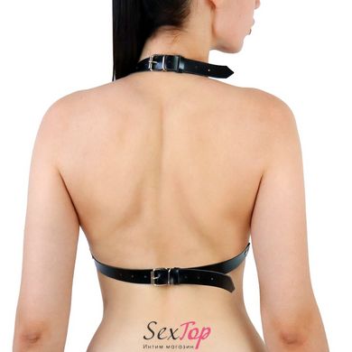 Портупея жіноча з шипами Art of Sex - Demia Leather harness, Чорна L-2XL SO8504 фото
