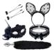 Набор для сексуальных игр Sexy Cat Ears Fox Tail Cosplay Sex Party Accessories Black IXI61580 фото 1