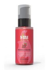 Зігрівальний масажний гель Sensuva Sizzle Lips Strawberry (59 мл), без цукру, їстівний SO9830 фото
