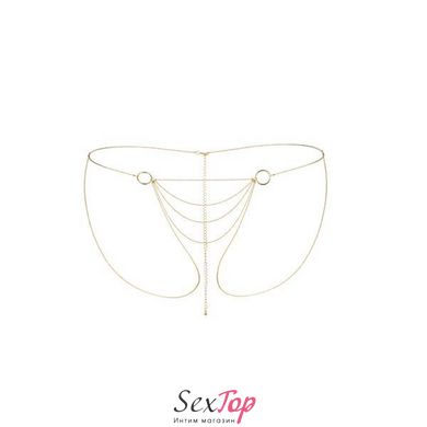 Ланцюжок-трусики Bijoux Indiscrets Magnifique Bikini Chain – Gold, прикраса для тіла SO2662 фото